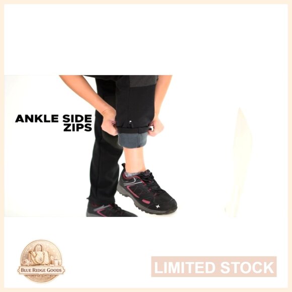 Waterproof Insulated Snow Pants Fleece Lined Softshell Hiking Ski Outdoor - Picture 6 of 7